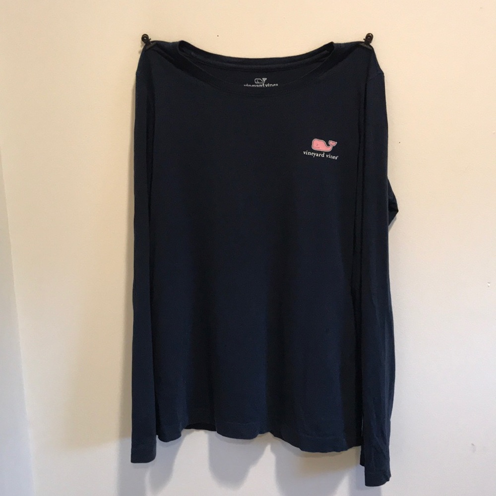 Vineyard Vines long sleeve whale print Tee